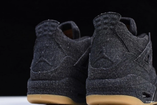 Cheap MAX x Jordan 'black' Levi's Air 4 AO2571-001 0706